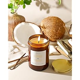 AOOVOO Vanilla Coconut Candle - Large Scented Candles 22oz, Soy Candles, Aromatherapy Candle, Soy Wax Candle