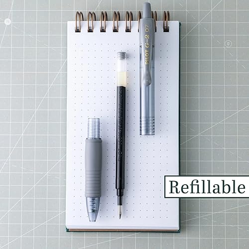 Miniatura 3 de Pilot, G2 Premium - Bolígrafos de gel de punta fina de 0.028 in, color gris, paquete de 12
