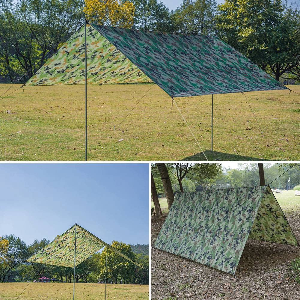 Telo antipioggia per amaca da campeggio | Teli per tenda da campeggio leggeri - Telo antipioggia per amaca da campeggio - Attrezzatura da campeggio Must Haves W/Easy Set Up Picchetti per tenda inclusi