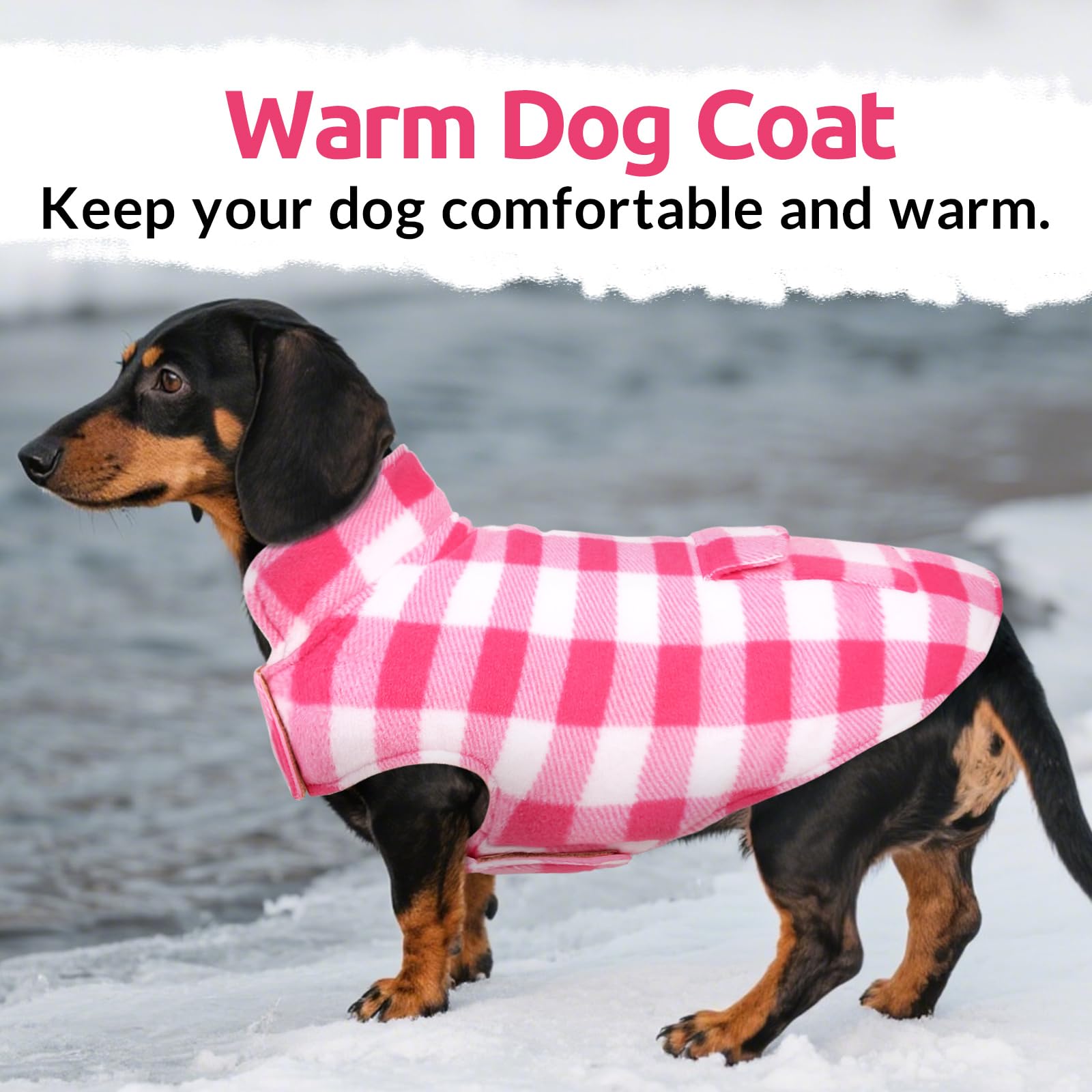 ASENKU Cappotto Cane Impermeabili Invernale, Cappottino Cane Reversibile Antivento Freddo Taglia Media L, Calda Giacca per Cani, Gilet per Cani con Fodera in Lana Protegge Dal Freddo
