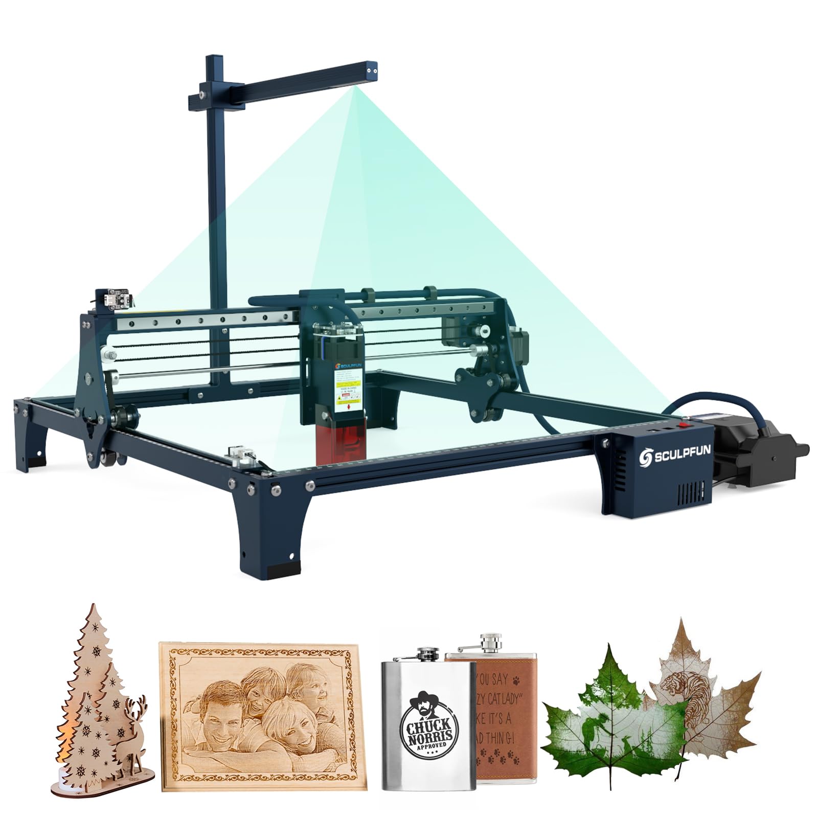 Sponsored Ad – SCULPFUN S30 Pro Laser Engraving Machine with Automatic Air Assist and CAM500 Lightburn Camera, 10W Quad Laser Output Power, 0.005mm Engraving Accuracy Laser Engraver CNC Laser Cutter