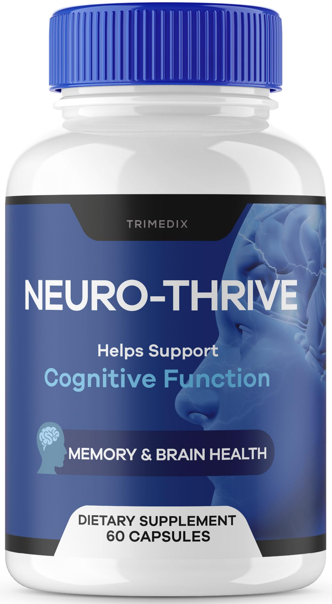 Neuro-Thrive - NeuroThrive Supplement Capsulas, Shark, Neuro Thrive Organic Memory Supporting Formula, NeuroThrive Used to Boost Memory, Neuro Thrive, Tank, Viril x, for 30 Days.