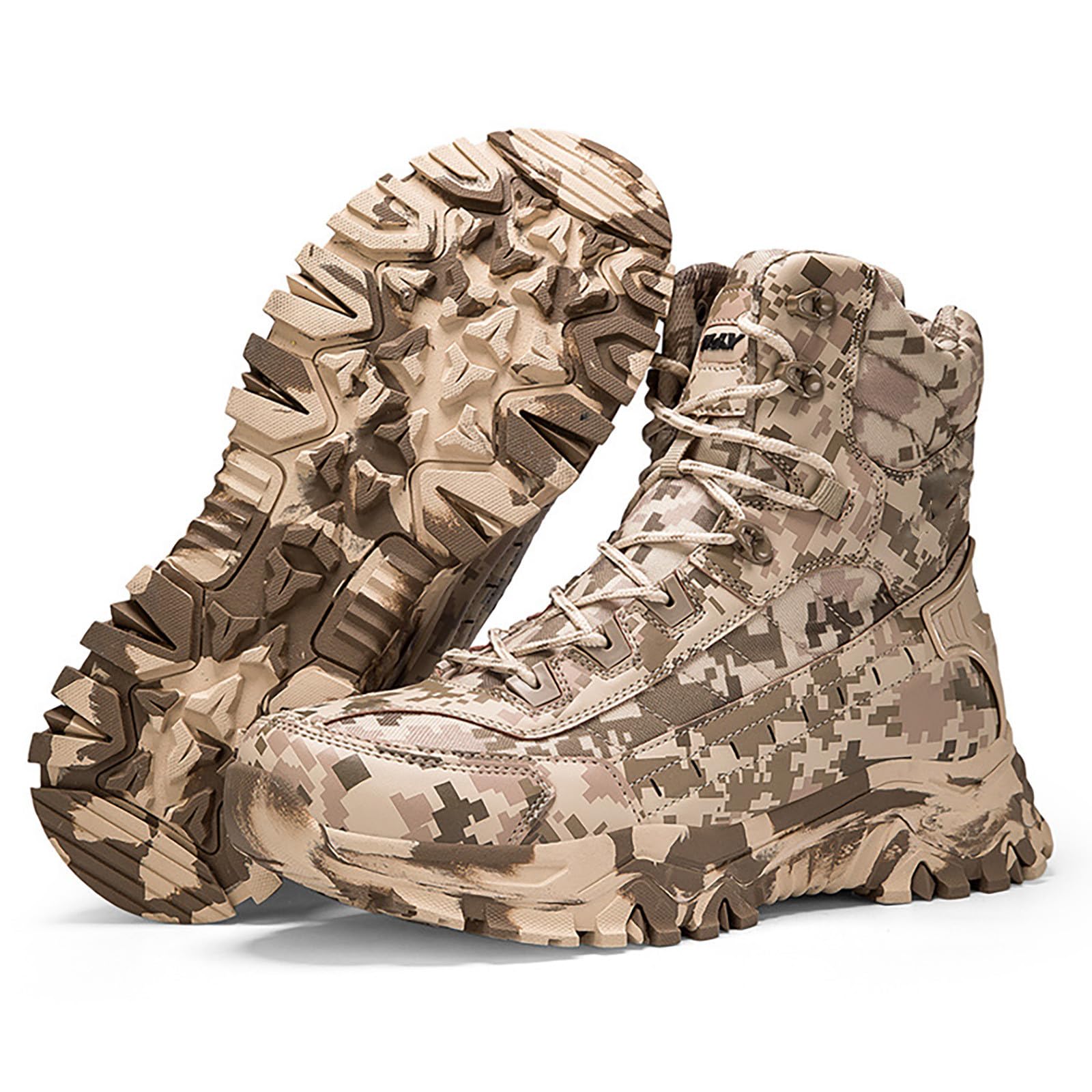 Bottes de Neige Homme Camouflage de Randonnée Bottes et Boots Homme Tactique Antidérapante Bottine Botte De Neige Bottines Chaussures Militaires Et Boots Snow Basket Chaussure Orthopedique Hiver Chaud