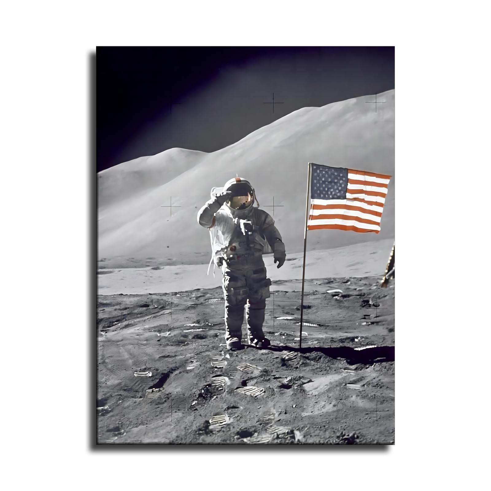 c lip art neil armstrong on the moon Amazon.com: Merican Moon Landing Neil Armstrong Historical Man on The Moon  Canvas Posters Art Prints Wall Art for Home Kitchen Living Room Bedroom  Aesthetics Decoration (16×20inch,Framed): Posters & Prints