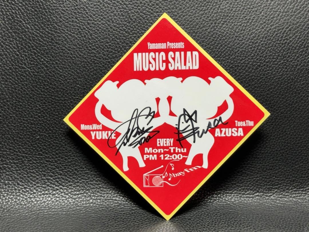 MUSIC SALAD /ミュージックサラダ 直筆サイン入り/桃尻ステッカー MUSIC SALAD /ミュージックサラダ 直筆サイン入り/桃尻ステッカー