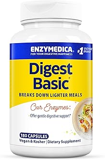 Digest Basic, Digestive Enzymes, 180 Vegan Capsules, High Dose, Soy Free, Vegetarian, Gluten Free, Non-GMO