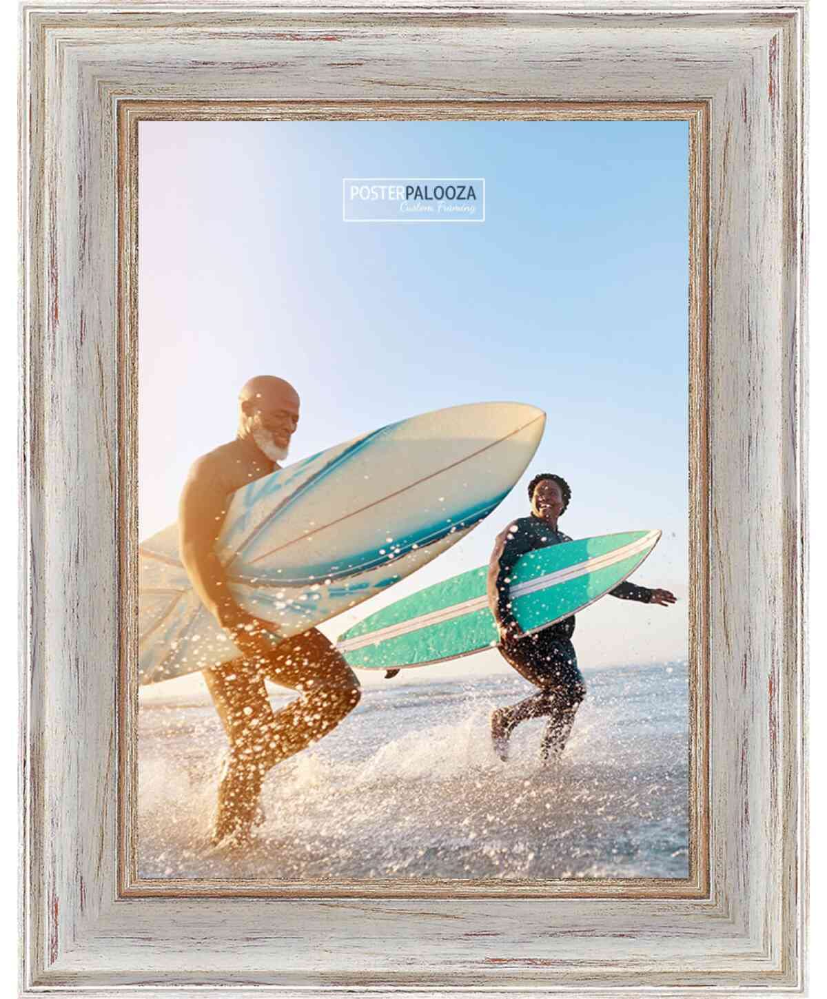 Amazon.com - Poster Palooza 15x18 Frame White Washed Rustic