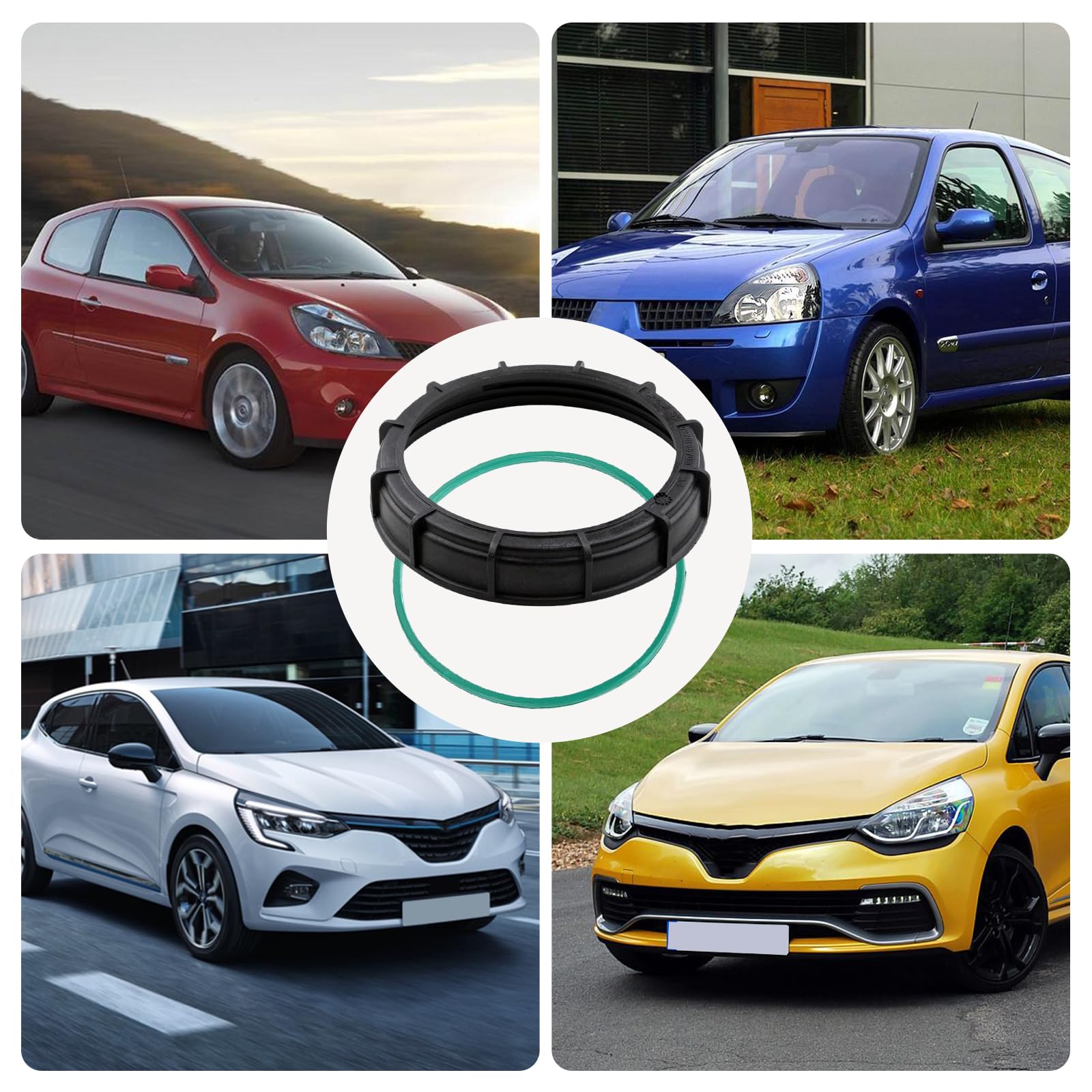 GVSS Guarnizione di tenuta per pompa del carburante per Renault 7701207449 09701687000 9621364680, compatibile con Clio II-III Laguna II-III Megane II-III Kangoo Scenic II-III,Anello di copertura