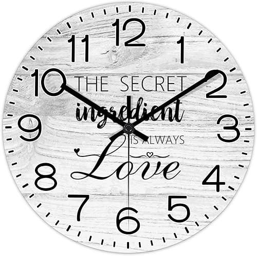 Miniatura 10 de COCOKEN Diva Like Dolly Rebel Like Reba - Reloj de pared con citas inspiradoras, relojes de pared de madera, funciona con pilas, 12 pulgadas, sin