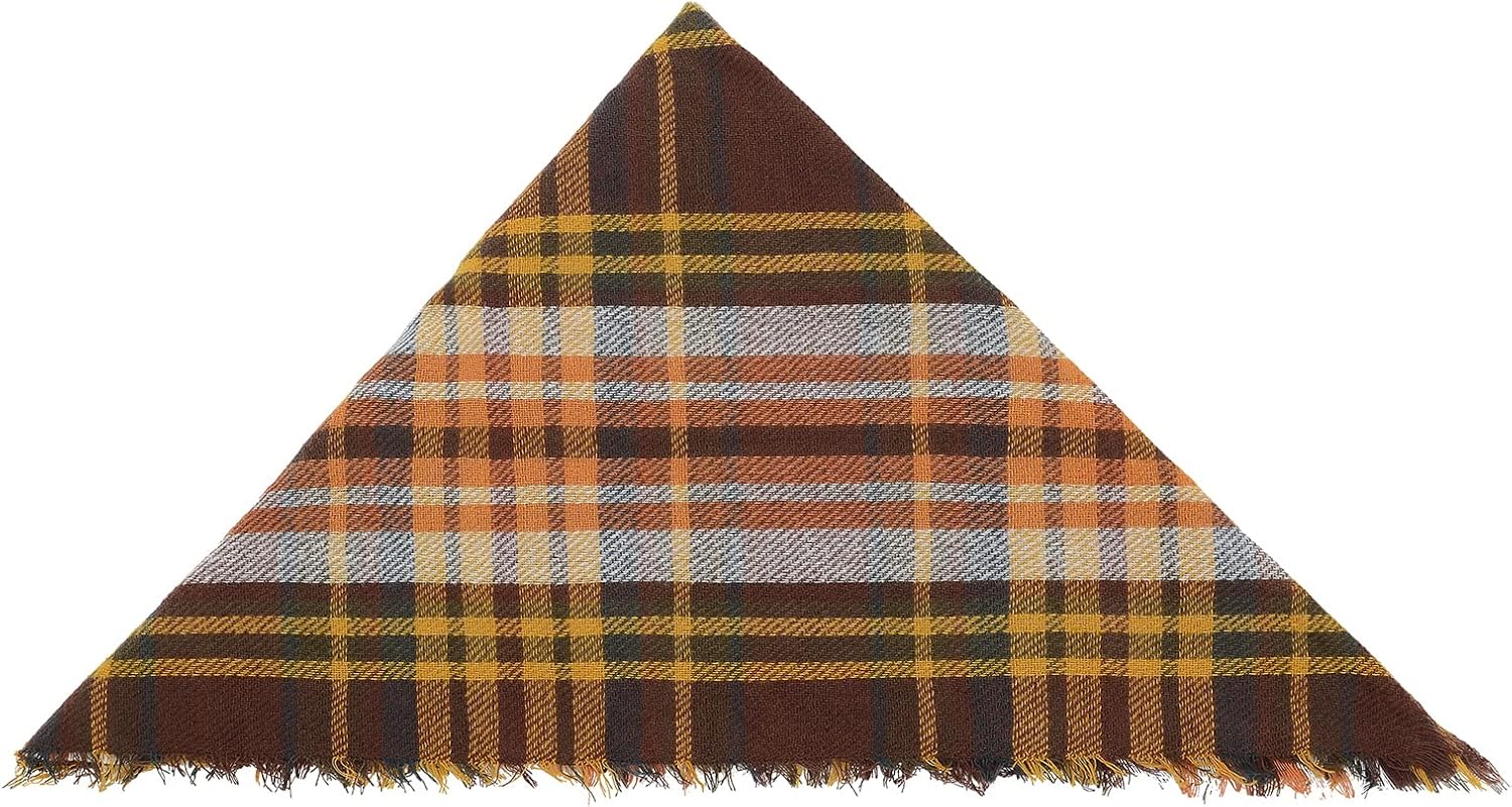 American Trends Scarfs for Women Winter Triangle Scarf Classic Plaid Warm Scarf Soft Scarves Knitted Wrap Shawl - Image 5