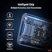 Vista 3 de uni Lector de tarjetas SD, adaptador USB 3.0 de alta velocidad a tarjeta micro SD, lector de tarjetas de memoria de aluminio para computadora