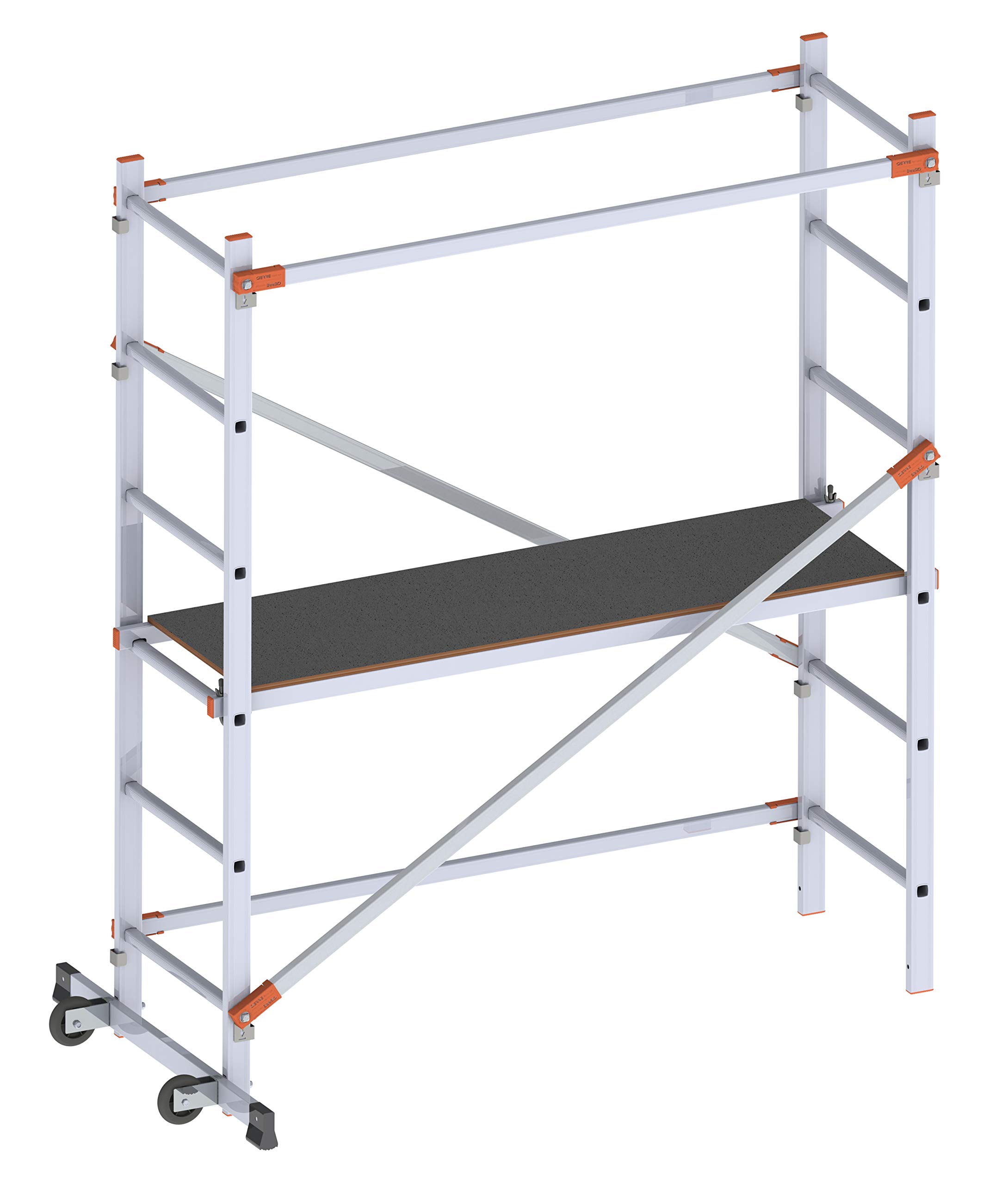Gierre FA100FL Andamio Doméstico Fast & Lock 100, 287 cm, Negro