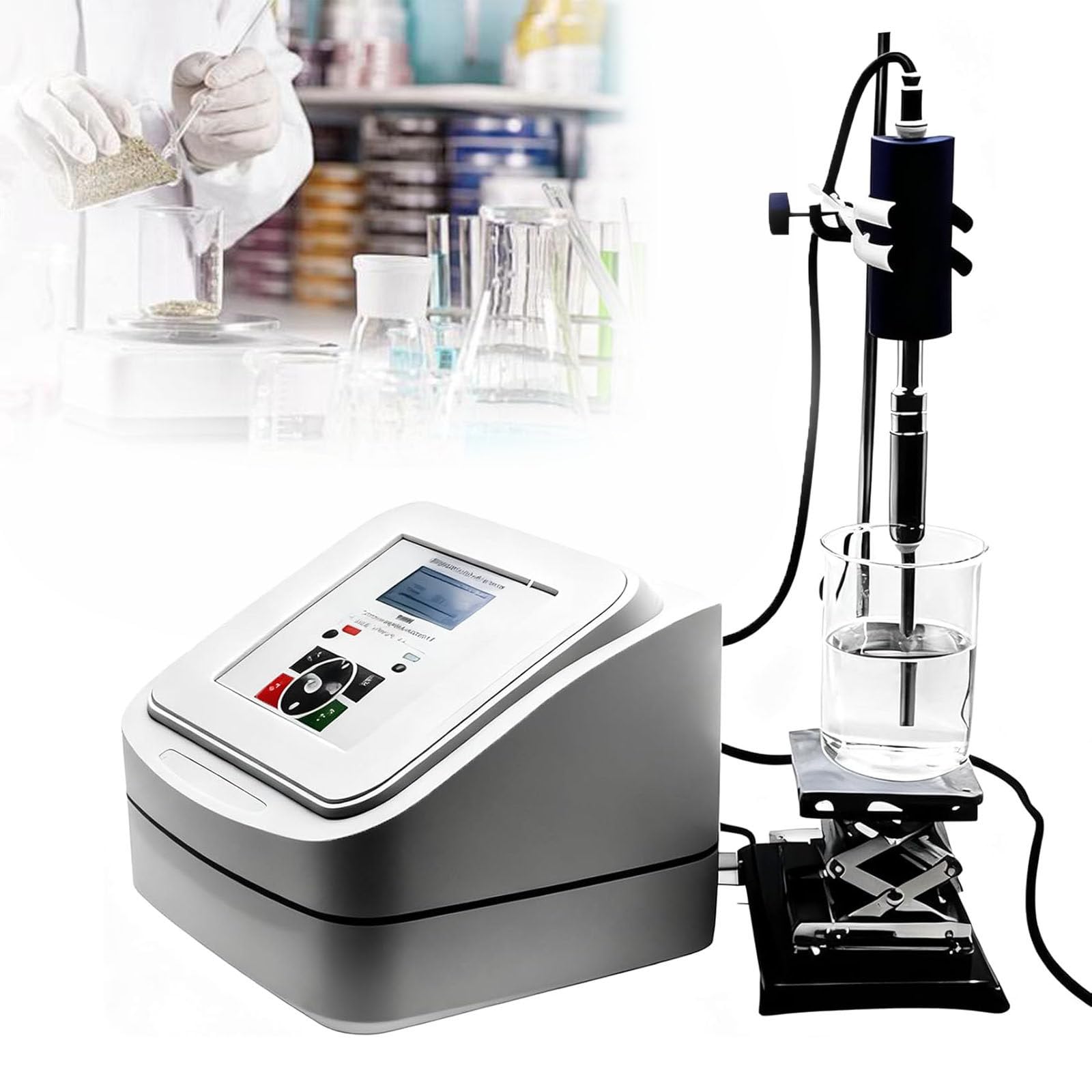 Homogeneizador ultrasónico de alta velocidad de 800 W, sonicador y emulsionante de control digital, sonda de 2 mm, modos duales, temporizador de 1 a 99 horas para uso en laboratorio