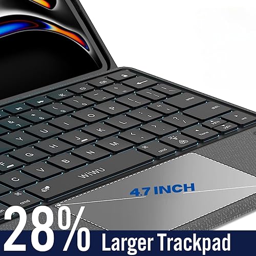 Miniatura 5 de WIWU iPad Keyboard 10.2 iPad 987 generación con teclado, funda para iPad Air de 3 generación, iPad Pro de 10.5 pulgadas 2017, teclado inteligente