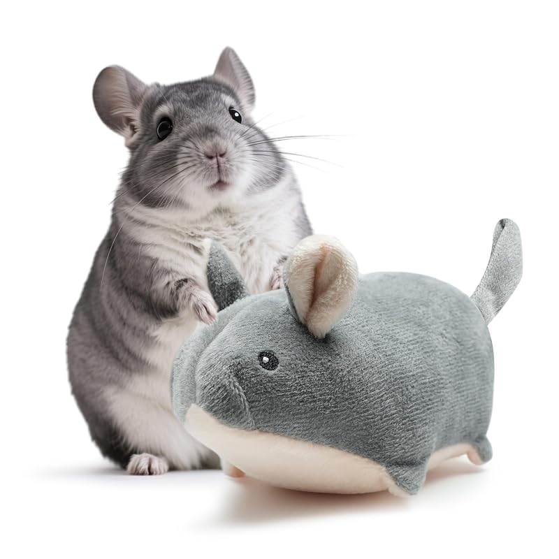 Brinquedo de Pelúcia Companheiro para Pequenos Animais howaukf Comfort Chinchilla Cuddler Cinza – 17,78 cm