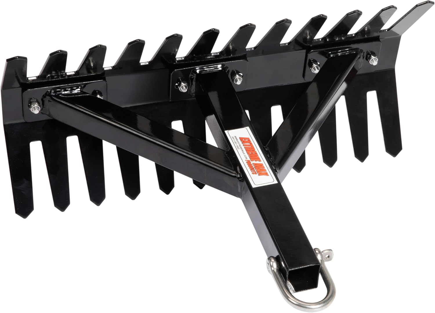 Extreme Max 3005.4398 Throwable Steel Weed Rake - 16"