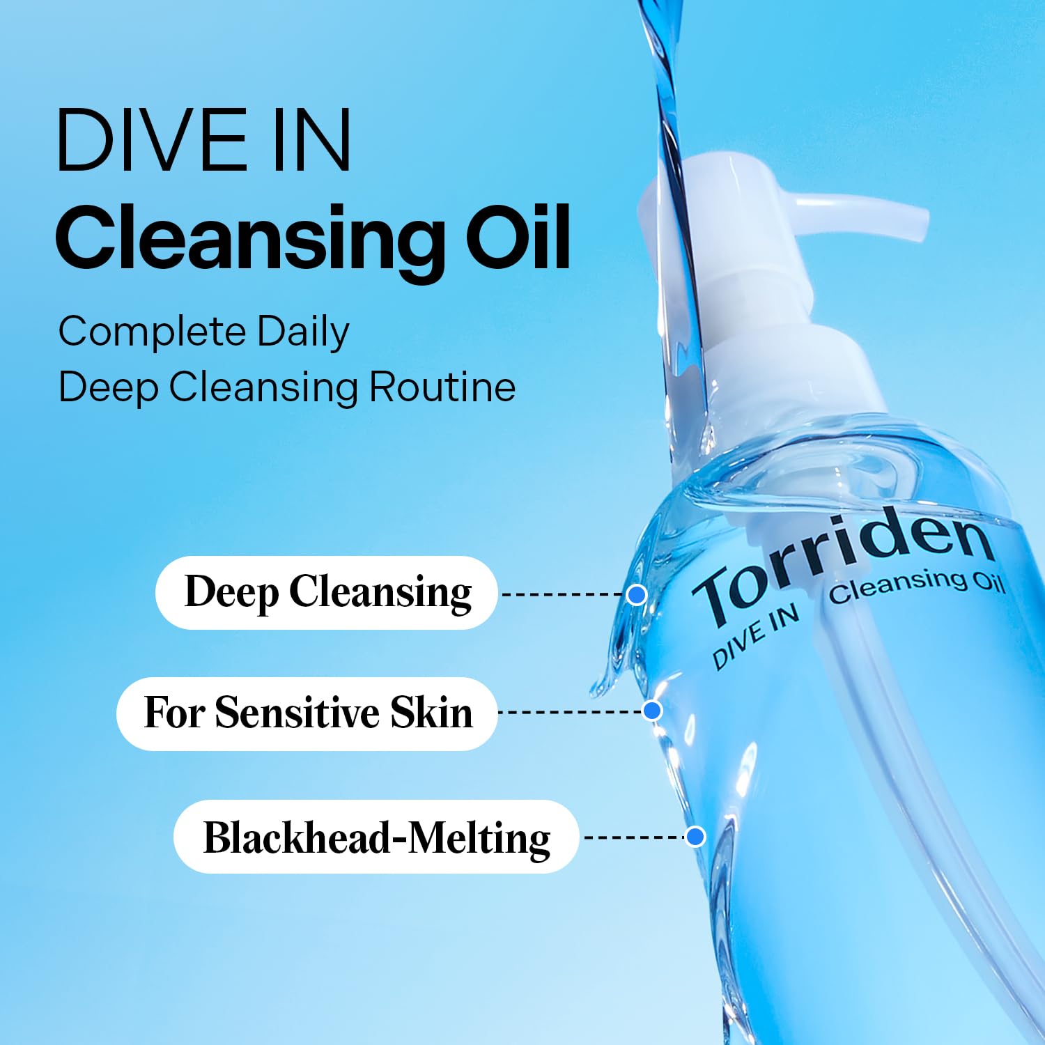 Torriden DIVE IN Reinigungsschaum 150 ml + DIVE IN Reinigungsöl 200 ml