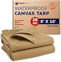 Vista 23 de Tarps Now - Lona impermeable de 12 x 12 pies 20 milésimas de pulgada de grosor de grado comercial, resistente, resistente al desgarro, ojales