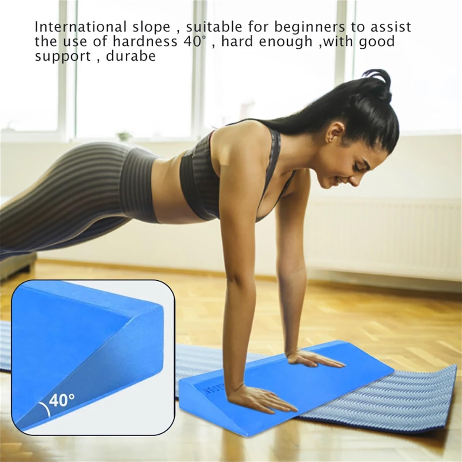 Blocchi yoga Esercizio Pilates Tavola inclinata Blocco squat leggero Polso Supporto for la parte bassa della schiena for attrezzature da palestra for esercizi