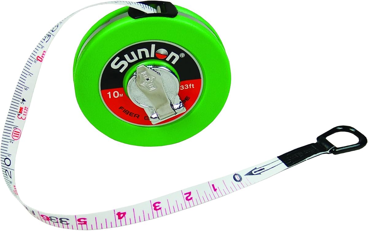 LEARNING ADVANTAGE Wind Up Tape Measure, 10 Meters | Practice Measuring Imperial and Metric Systems