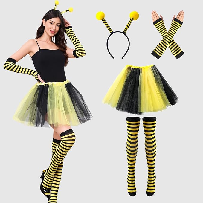 Costume Ape Completo Per Donna E Bambina - Ideale Per Halloween E Carnevale
