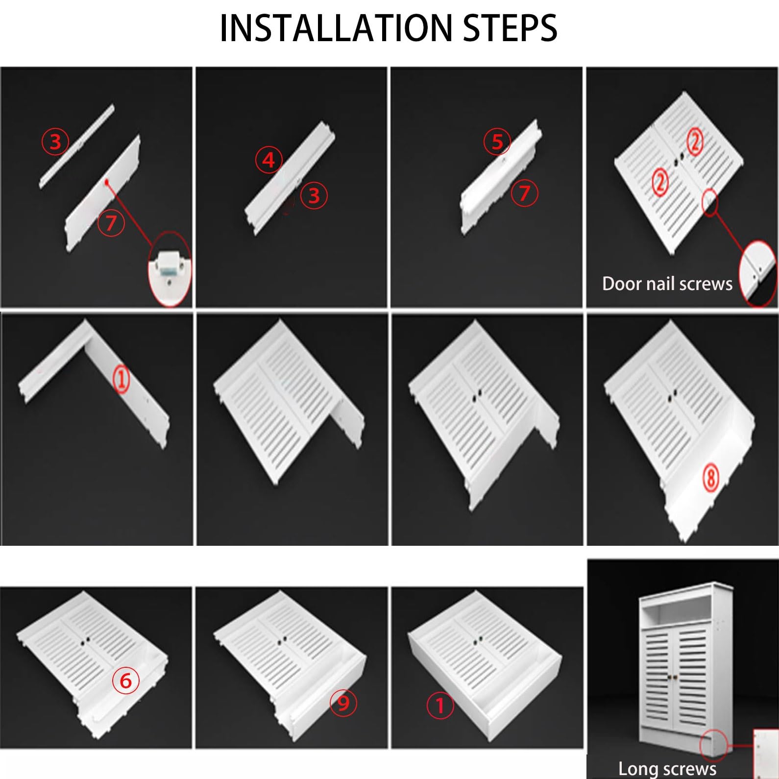 Heizkörperverkleidung 50 60 70 80 90 100 cm Breit Heizkörper Heizkörper Abdeckungsregal Weiß Schrank Heizungsverkleidung Dekoschrank Für Wohnraum Bad 2 Türen Heizkörperverkleidung(L80xH90x25cm)