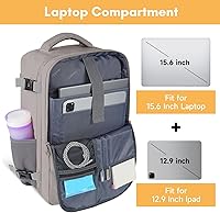 Vista 7 de Taygeer Laptop Backpack Purse for Women, Backpack for College Essentials with 15.6inch Laptop Compartment, Travel Bag Airline Approved CarryOn Work