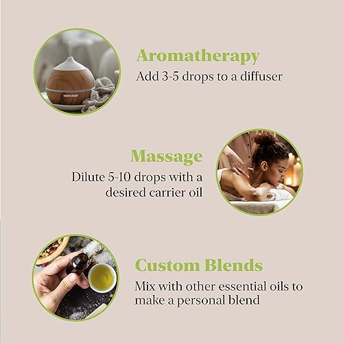 Miniatura 4 de Majestic Pure Aceite esencial de pachulí orgánico USDA  Aceite de pachulí 100% orgánico para la piel, aromaterapia, difusor  0.33 onzas líquidas