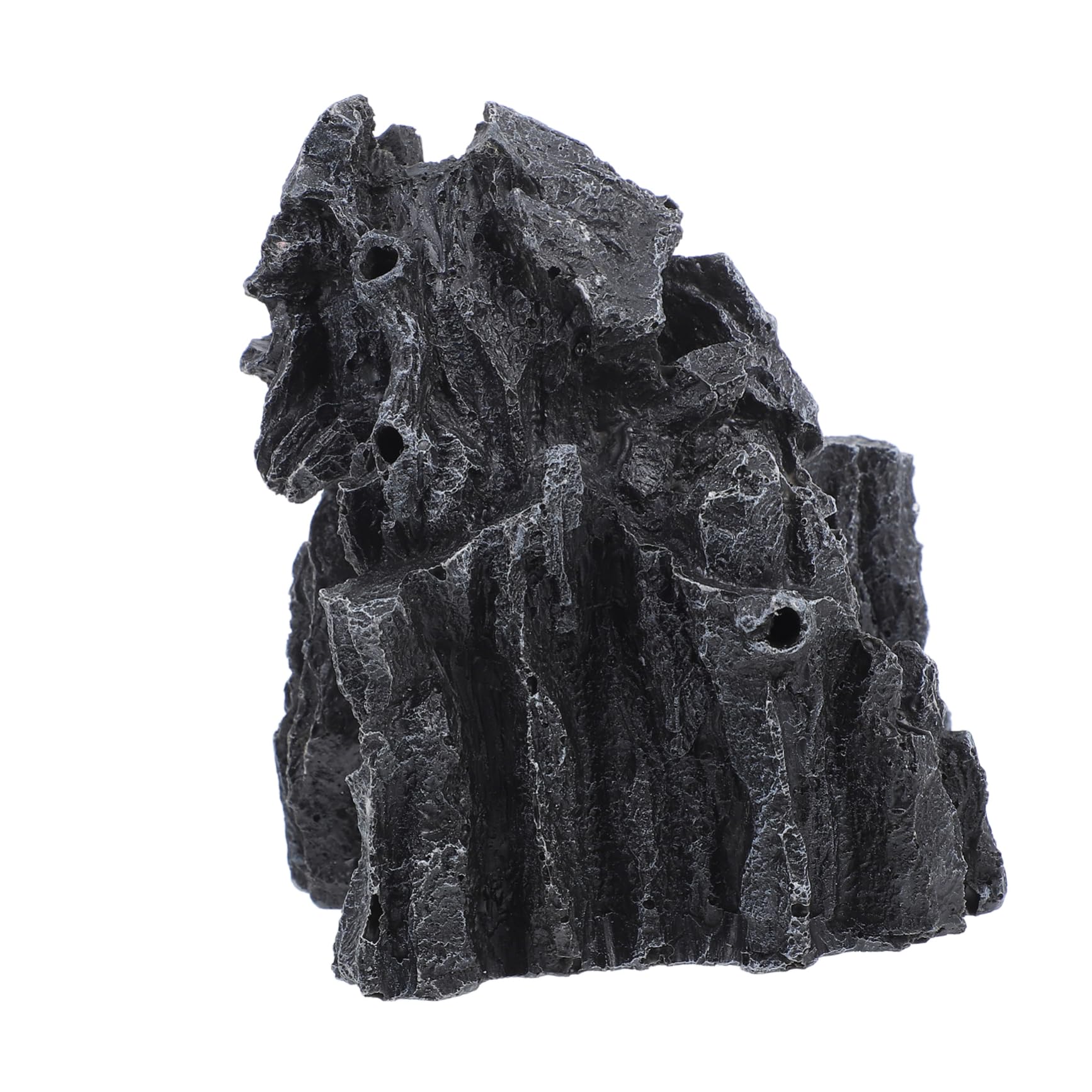 Mikikit Reptile Cave Resin Aquarium Hideout for Snakes Lizards Decorative Tank Landscape Accessories Durable Stain Resistant Enhances Pet Appetite Growth for Natural Habitat Setup