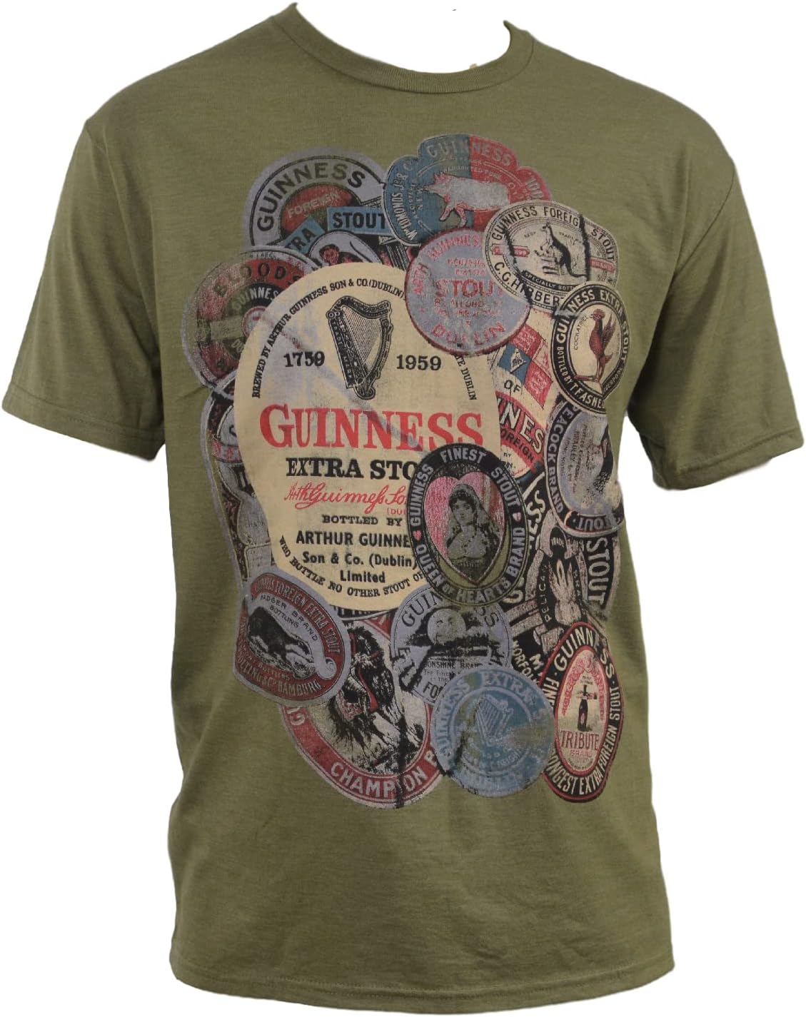 Guinness Old School Labels T-Shirt