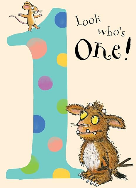 The Gruffalo GR001 "Age 1" Birthday Card