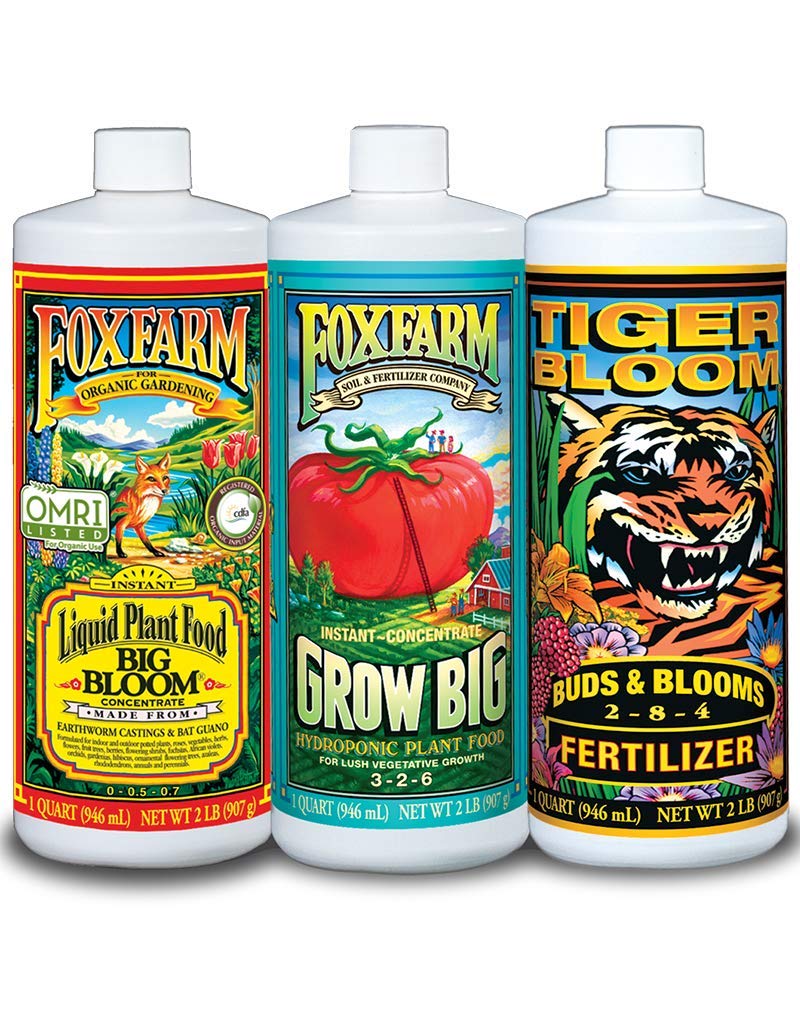Buy FoxFarm FX14050 Big Bloom, Grow Big & Tiger Bloom Liquid Fertilizer