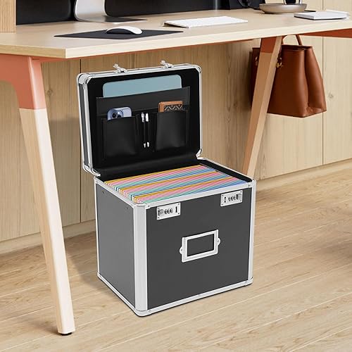 Miniatura 5 de Caja de bloqueo de almacenamiento portátil, caja de almacenamiento de aluminio con bloqueo de código, Maletín de aluminio, caja de medicina, cajas