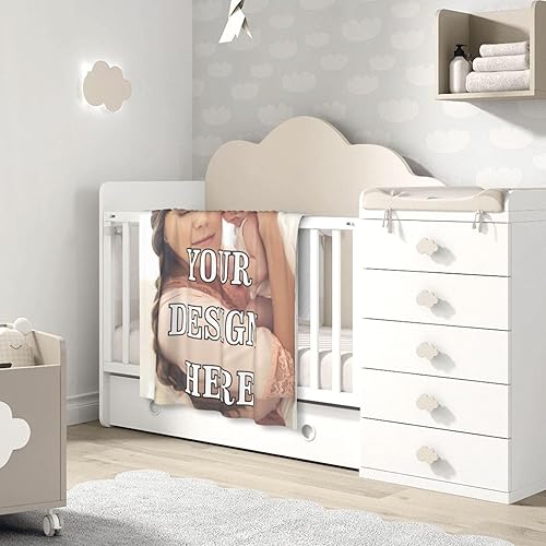Miniatura 2 de Adaptor Manta personalizada para bebés, niñas y niños con nombre, mantas personalizadas para niños, manta de bebé personalizada con nombre de foto,