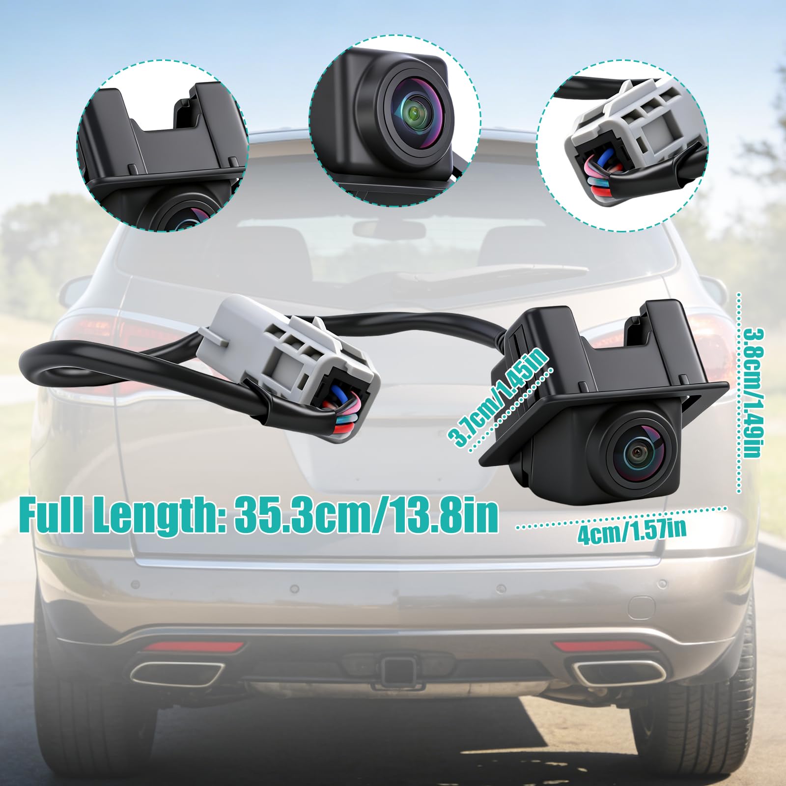 Rear Backup Parking Assist Camera For GMC Acadia, Buick Enclave & Saturn Outlook 2009-2017 – Thomas-autoparts, 120° View, Waterproof