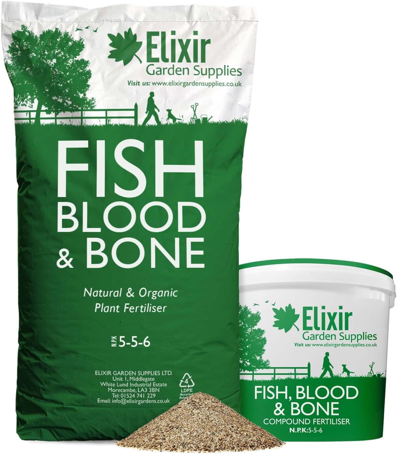 Fish, Blood and Bone Organic-Based Fertiliser | 10kg Bag | Treats over 140sqm