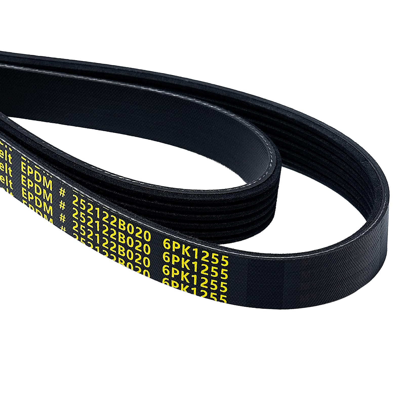 252122B020 Serpentine Belt V-Ribbed Drive Belt for 11-19 Accent ‎4Cyl 1.6L,17-20 Elantra,15-19 Sonata,16-20 Optima,12-17 Rio,12-19 Soul,12-17 Camry,10-18 RAV-4,89-96 E-350-image-3