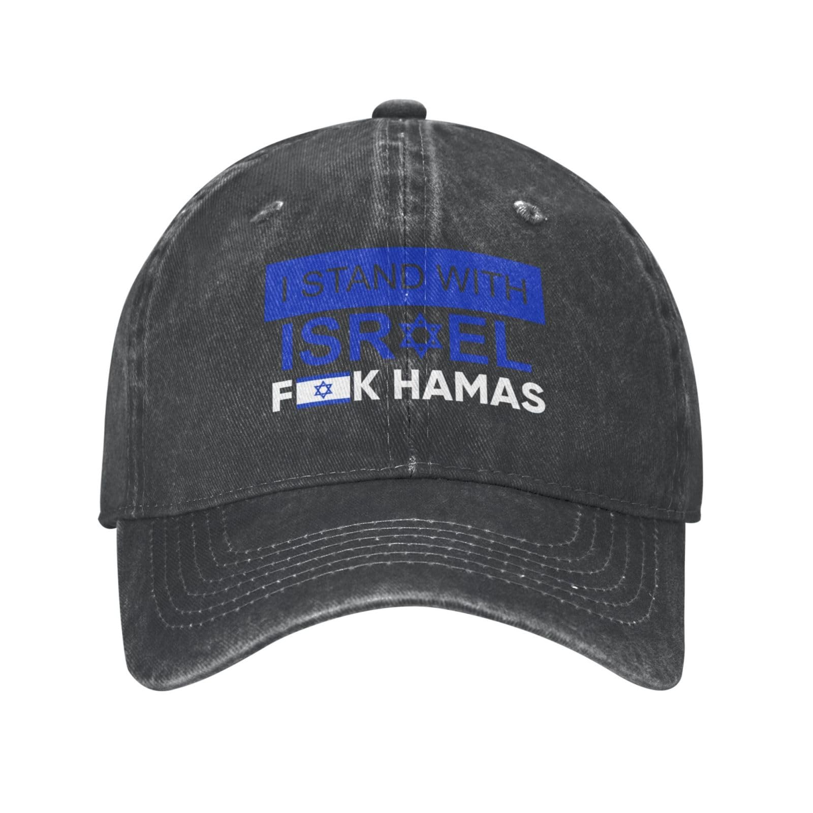 NLWQEKV We I Stand with Israel Hat Flag Hat Pray for Israel Strong Hat Support Israel Cap for Men Women Black