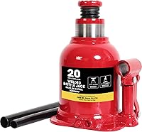 Vista 11 de BIG RED 10 toneladas (20,000 lb) Torin gato hidráulico soldado tipo botella para automóvil para reparación y elevación de casa, negro, AT91003BB