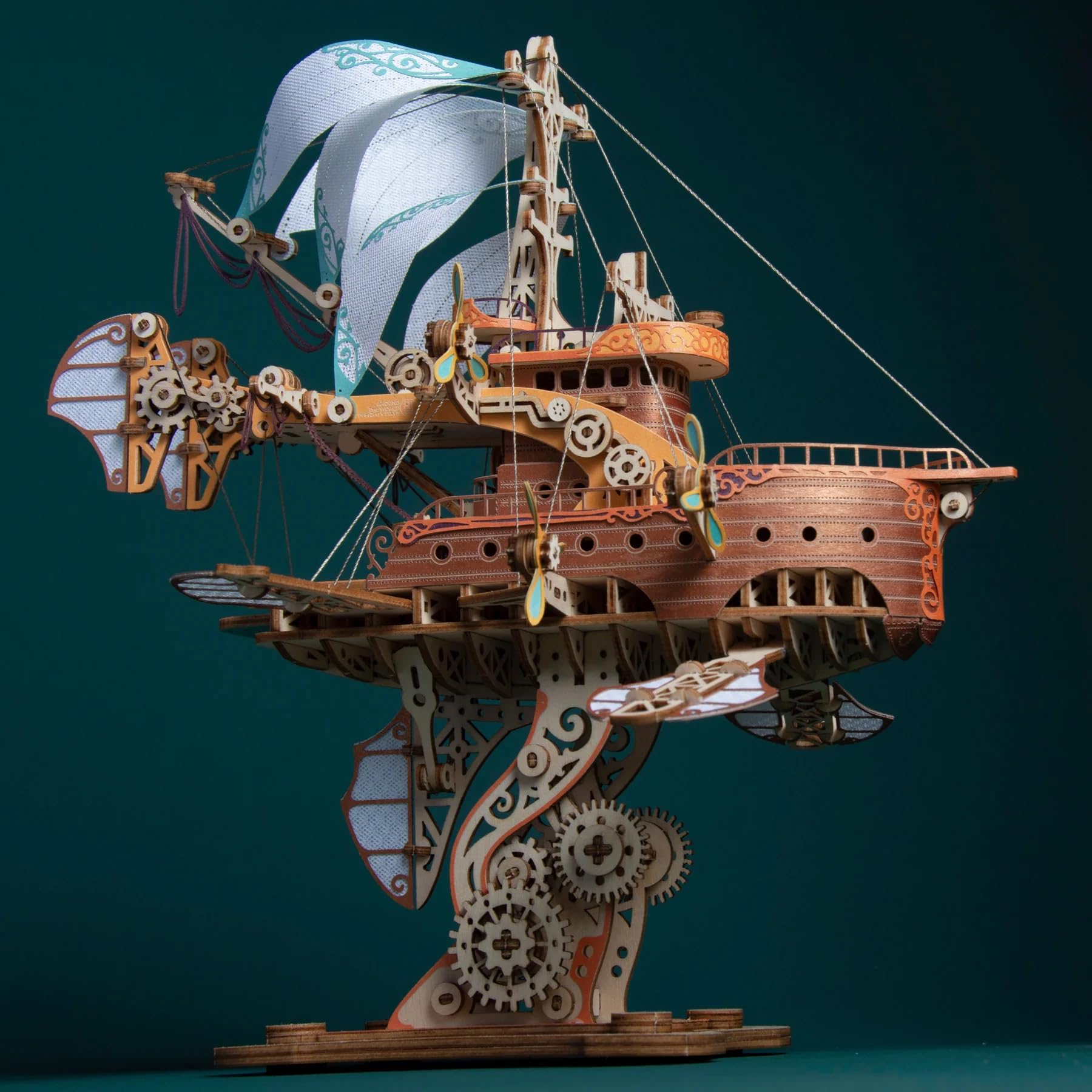 In 80 Tagen per Schiff um die Welt, 3D-Puzzles für Erwachsene und Kinder zum Bauen, Howcat, Holz, 421 Teile