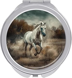 Espejos de maquillaje,Caballo corriendo en el...
