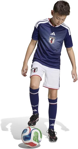 サッカー 半袖 Tシャツ ユニフォーム キッズキッズアディダスサッカー日本代表2026ホームレプリカユニフォームボーイズ - 5