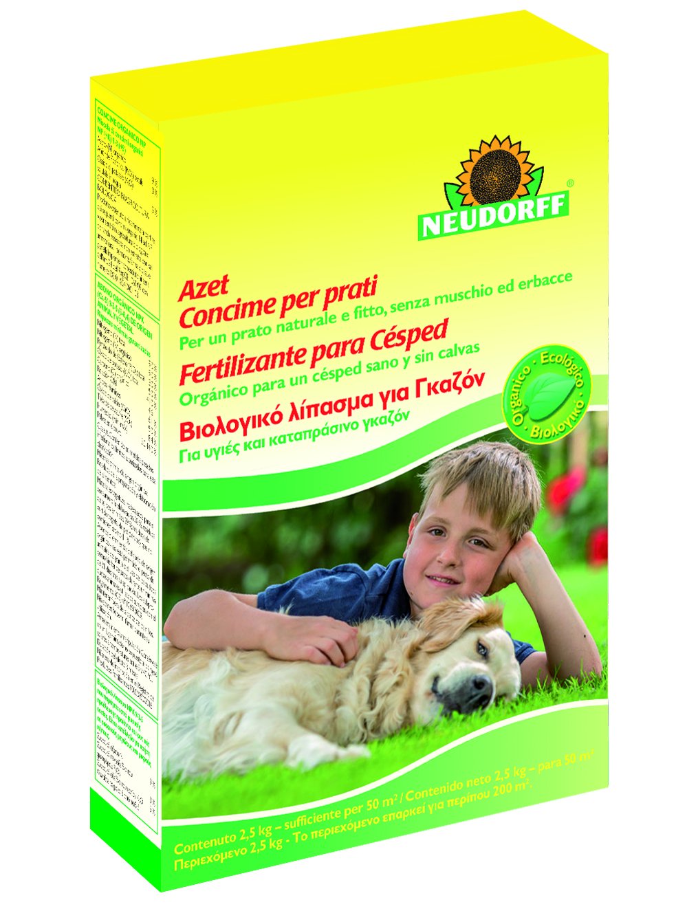 Fertilizzante Per Prato Neudorff Azet 2.5 Kg - Concime Organico A Lento Rilascio