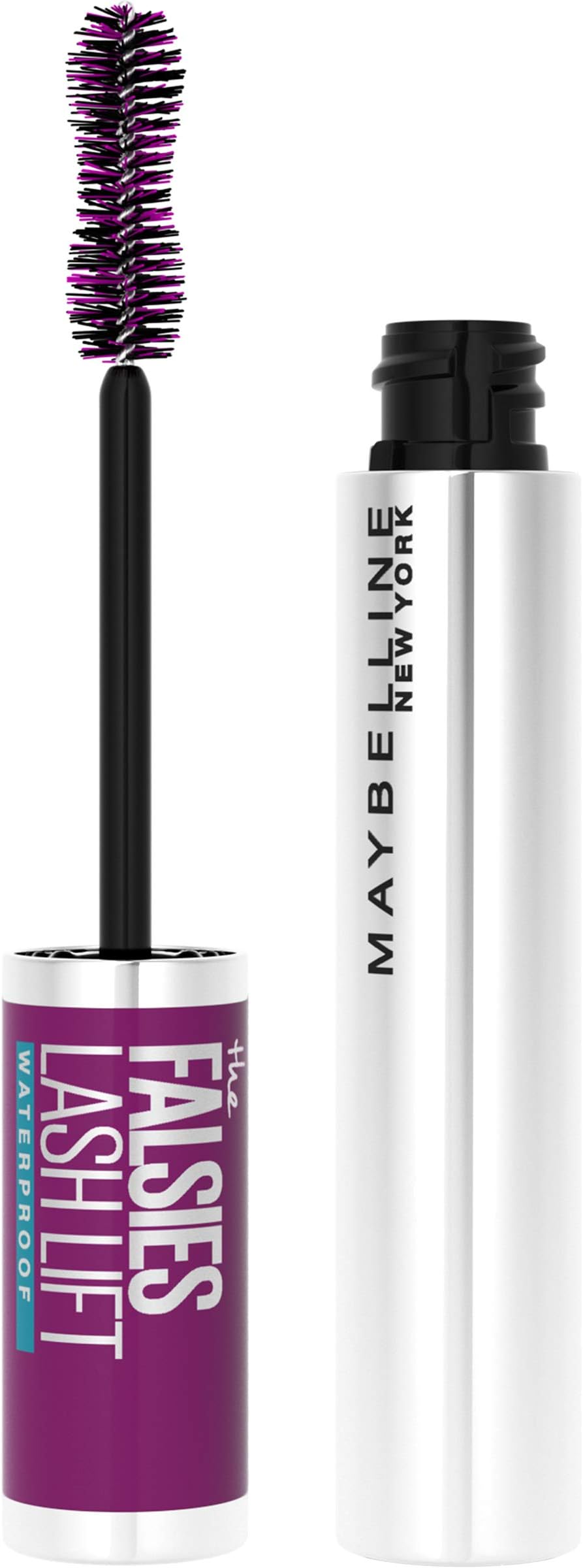Maybelline The Falsies Lash Lift Waterproof Mascara Volumizing, Lengthening, Lifting, Curling, Multiplying, Eye Makeup, Brownish Black, 1 Count