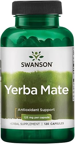 Swanson Yerba Mate (4:1) Energía Vitalidad Apoyo 125 Miligramos 120 Cápsulas disponible en Yaxa Costa Rica