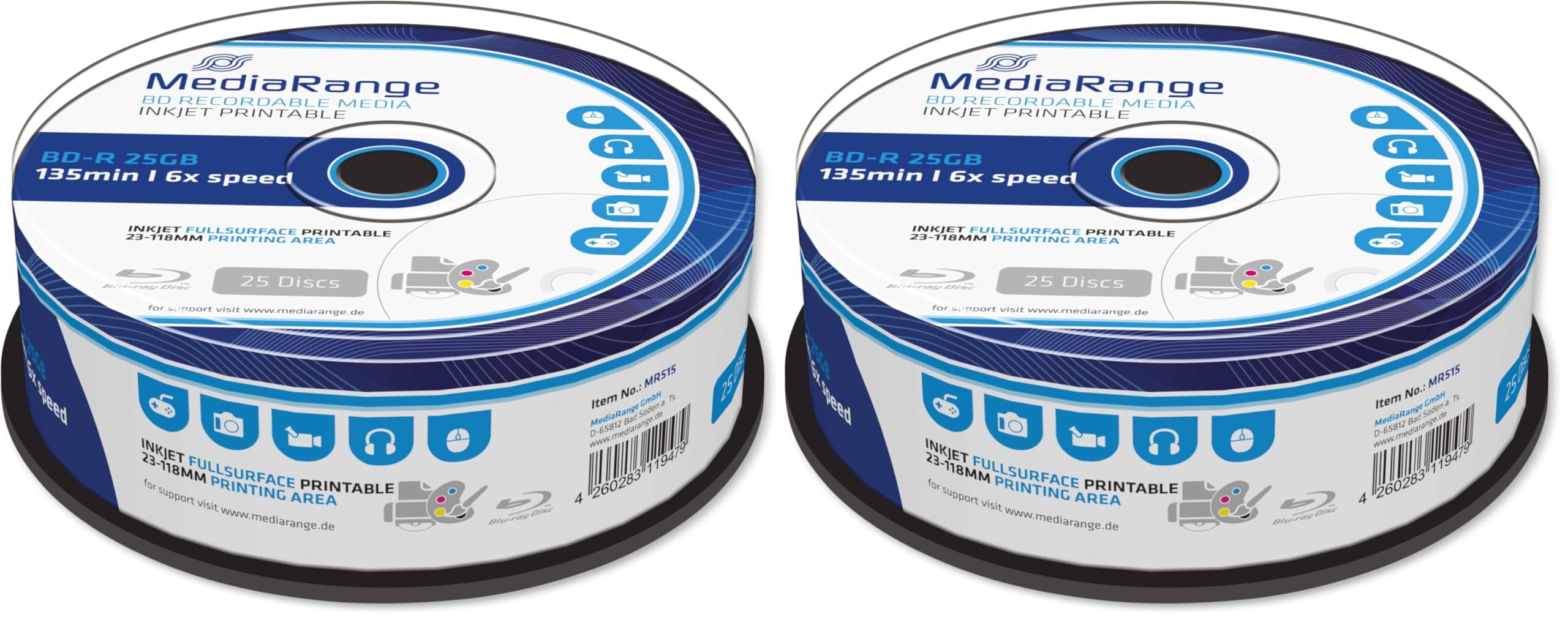 Disques vierges Blu-Ray BD-R MediaRange pour éviter la perte de données sur disque dur - 2
