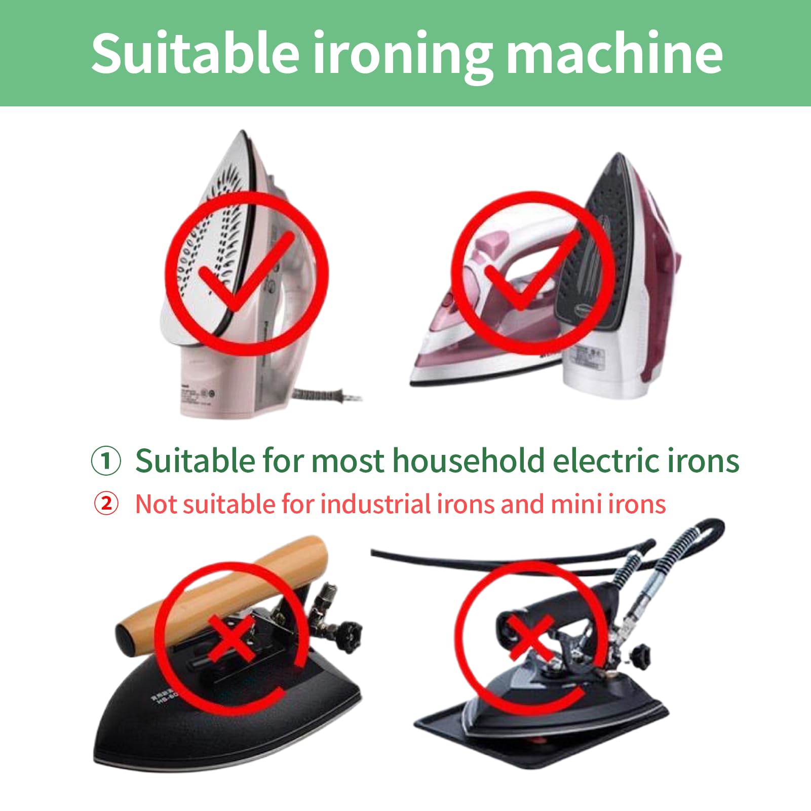 Iron Covers for Ironing, Electric Shoe Cover, Clothes Protector Accessory, Smooth Glide Sole Plate Shield, Heat Resistant Design, 1 Piece, Women, Wife, Friends, Mom, Adults 0.05cm/0.02 Inches,