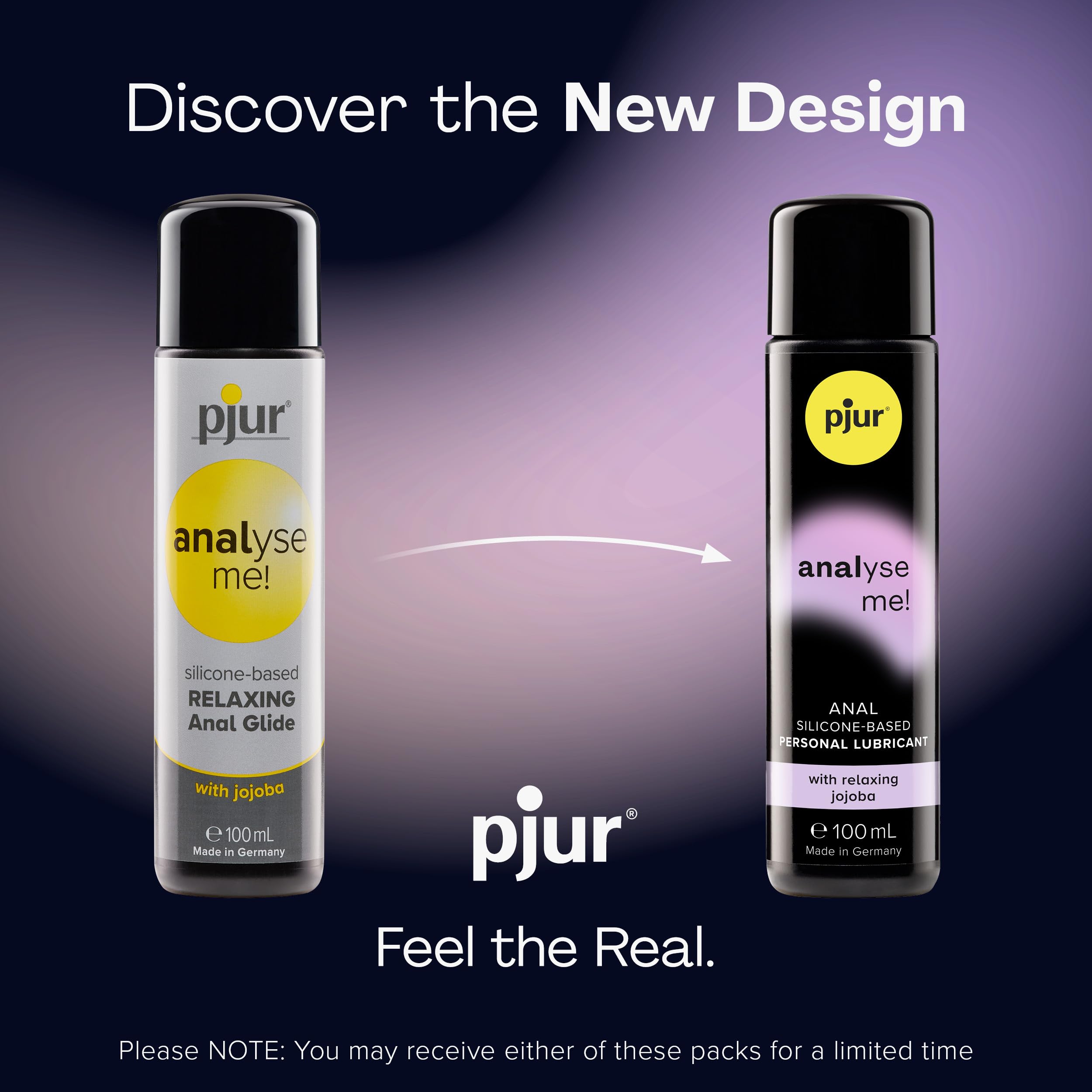 pjur analyse me! Relaxing Silicone Anal Glide - Gel lubrifiant à base de silicone pour sexe anal confortable - Lubrification longue durée (100ml)
