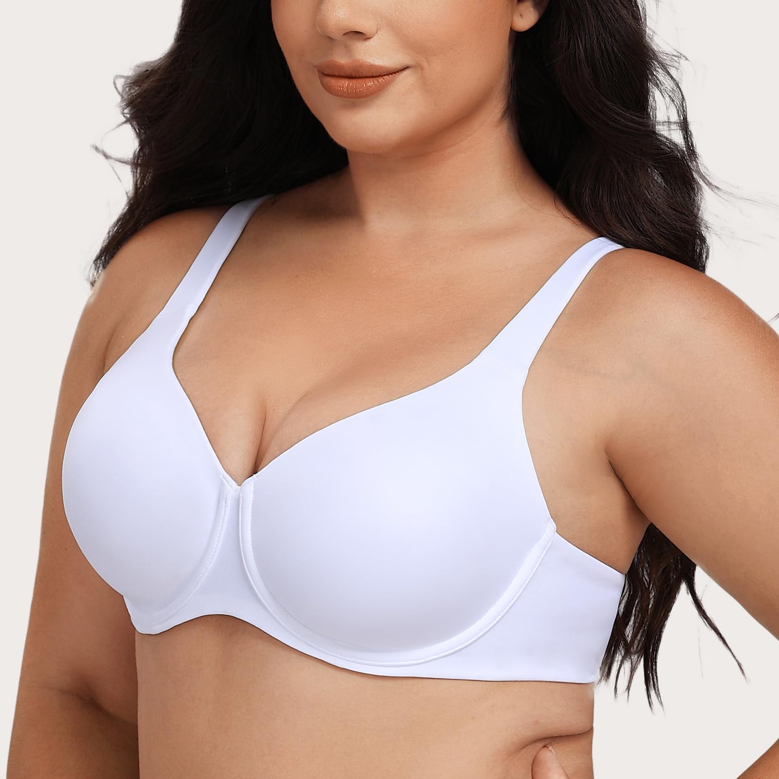 MELENECA Reggiseno Riduttore per Donne Taglie Grandi, con Armatura, Copertura Completa, Senza Imbottitura e Coppe Senza Cuciture