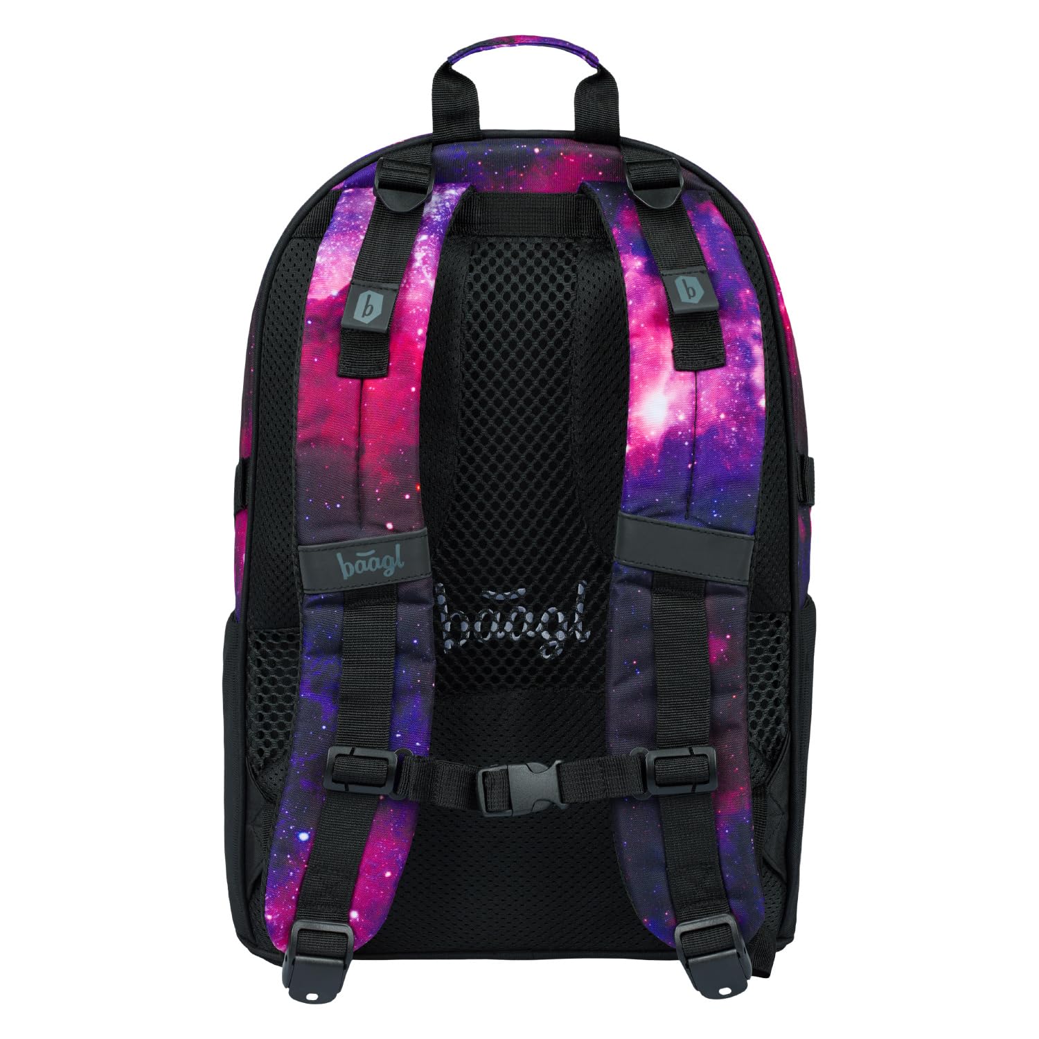 Baagl Juego De Mochila Escolar Para Niña, 3 Piezas, Mochila Escolar A Partir De 3ª Clase, Con Correa Para El Pecho, Ergonómica (Skate Galaxy)